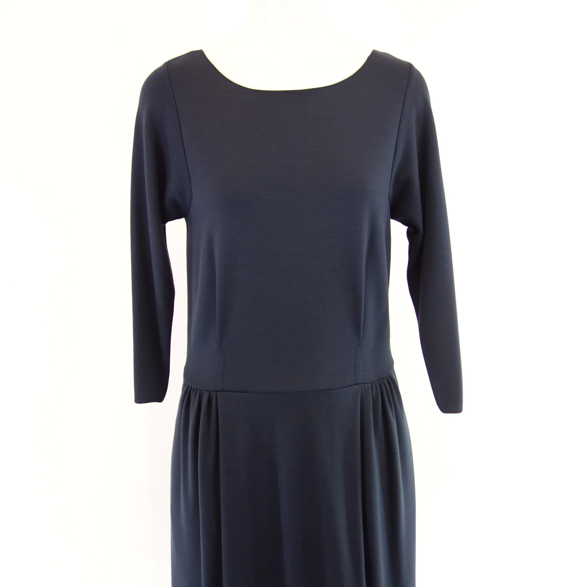 ARMANI Damen Jersey Kleid Jerseykleid Shirtkleid Midikleid Blau