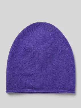 Christian Berg Woman Strickmütze aus reinem Kaschmir mit gerollter Krempe (violett) online kaufen