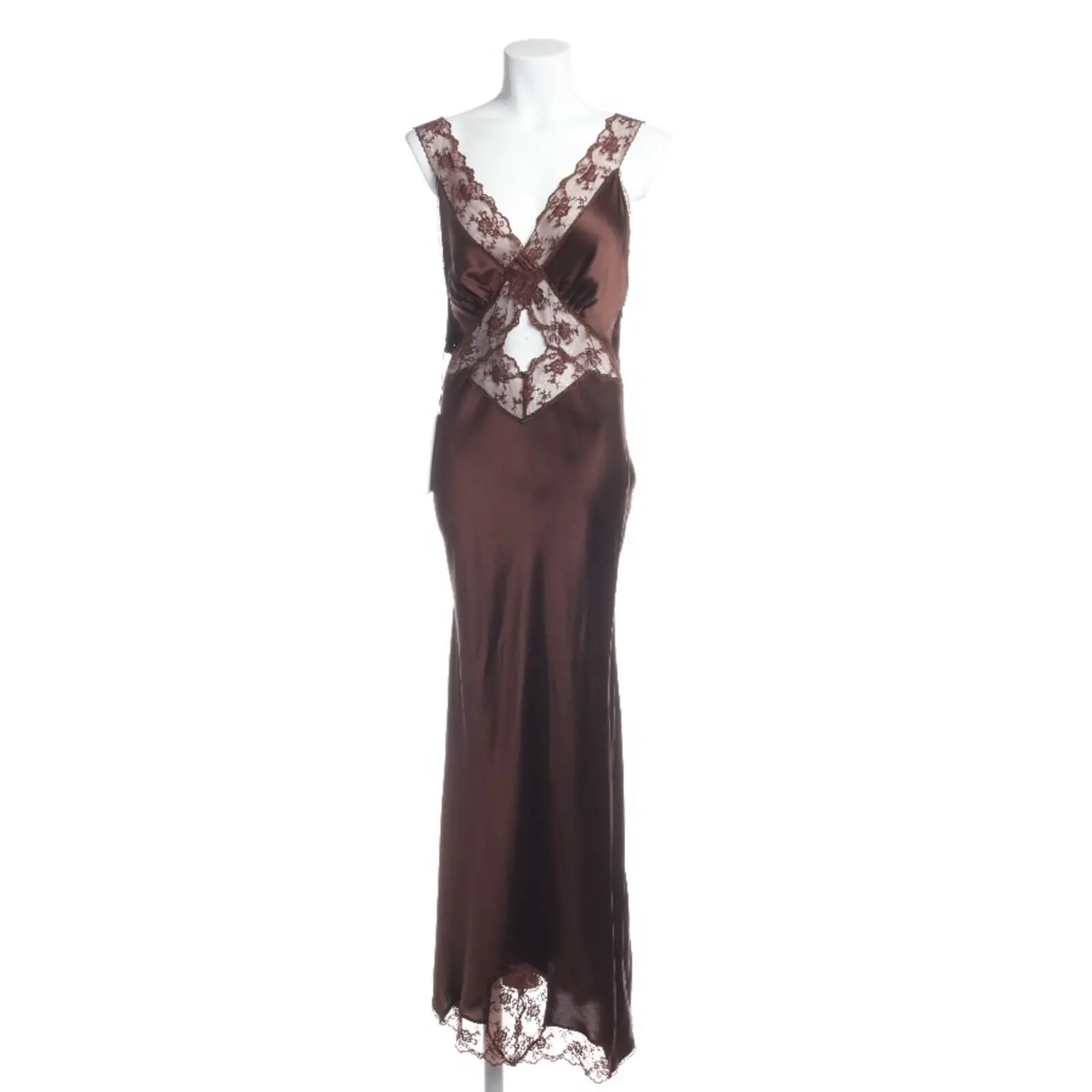 Cocktailkleid XS Dunkelbraun