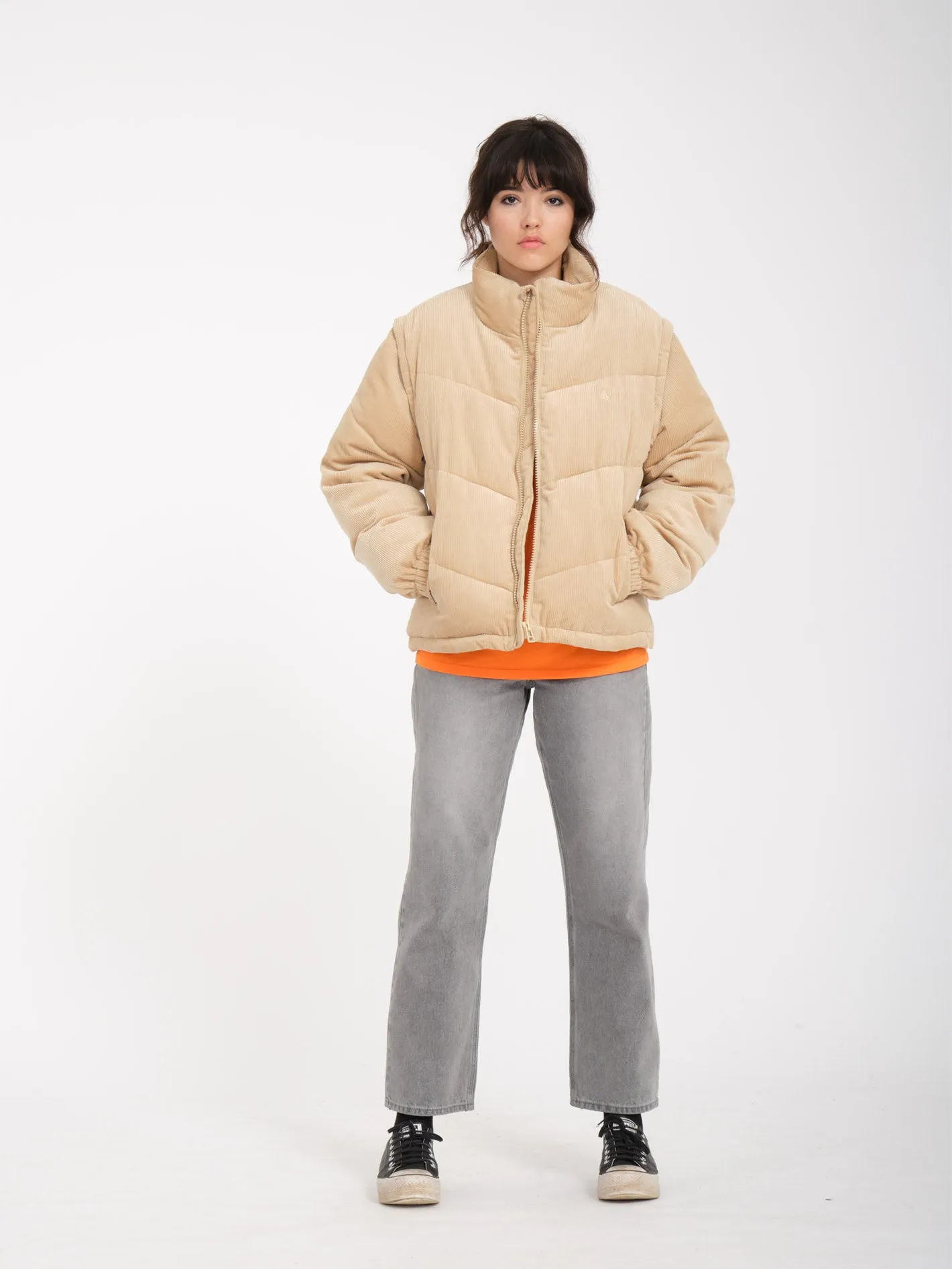 Cord'N Puff Jacke - KHAKI