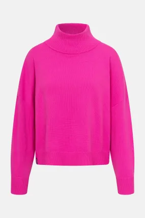 Derbe Strick-Pullover Basic Damen Pink
