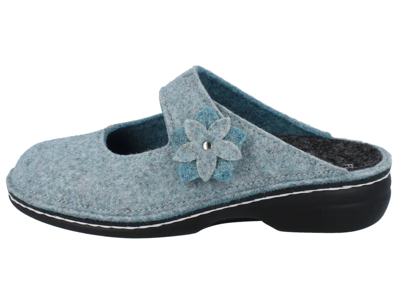 FINN COMFORT Arlberg Damen Hausschuhe hellblau Filz