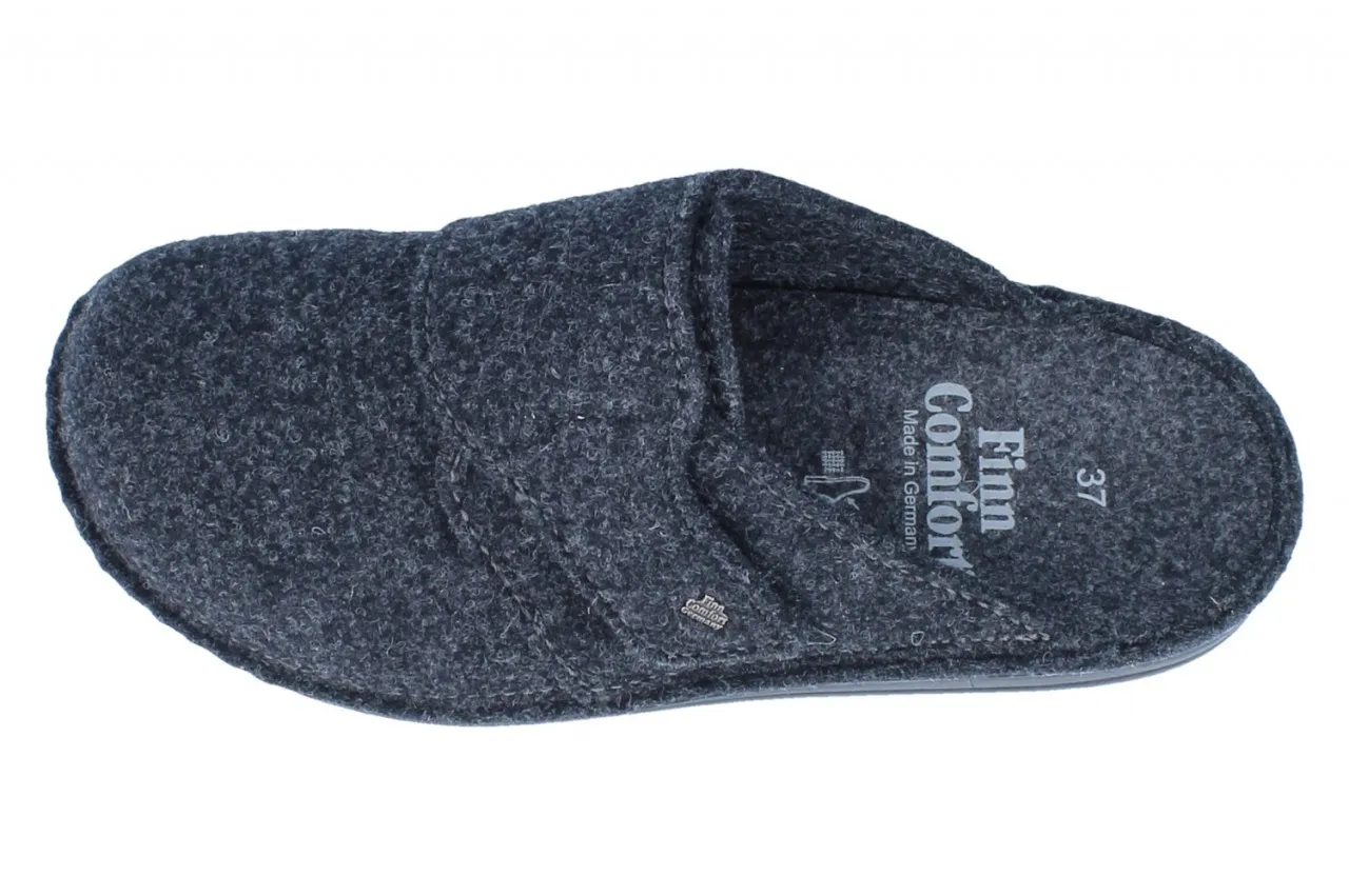 FINN COMFORT Tirol Damen Herren Hausschuhe grau Filz