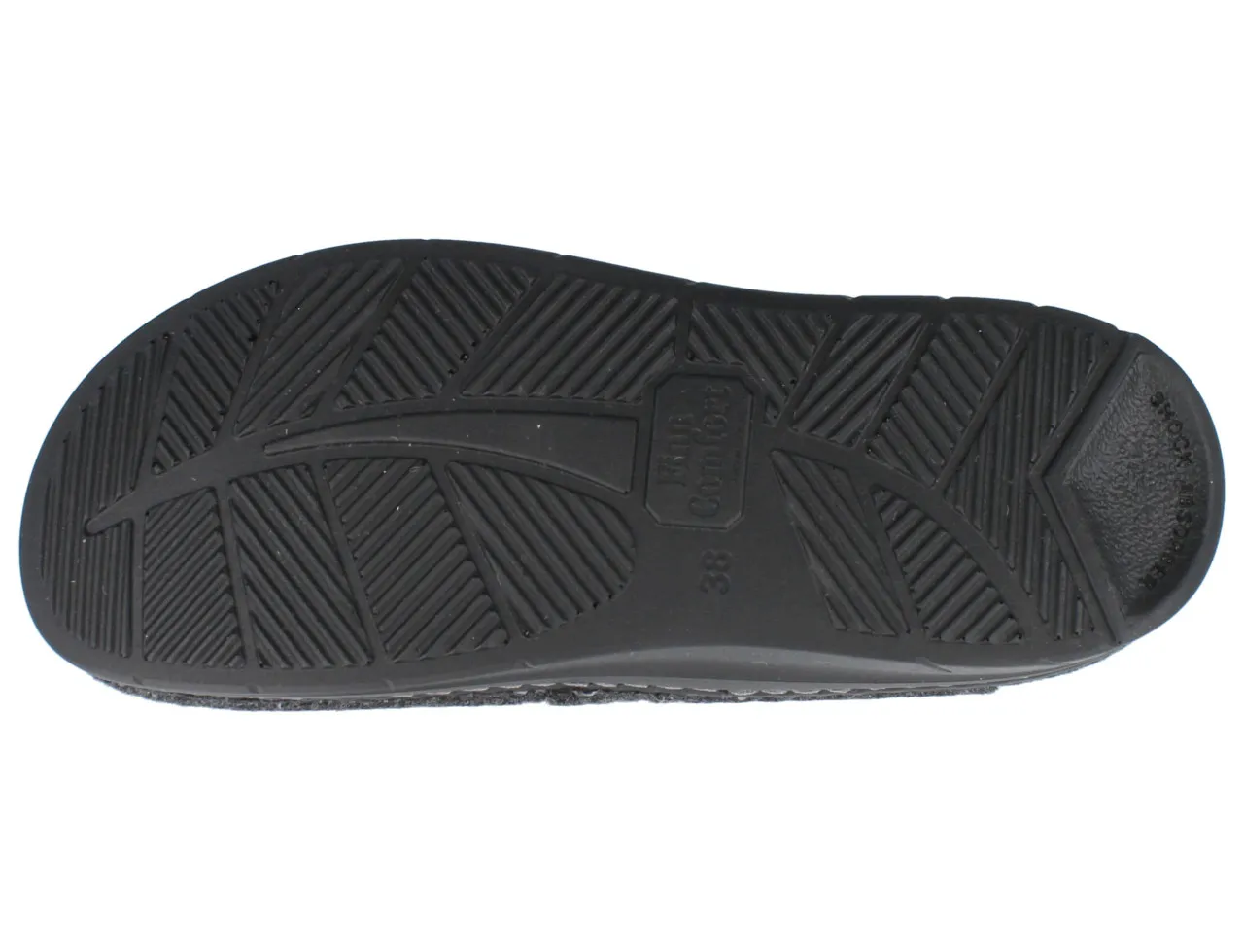 FINN COMFORT Zams Damen und Herren Hausschuhe Clog grau Filz