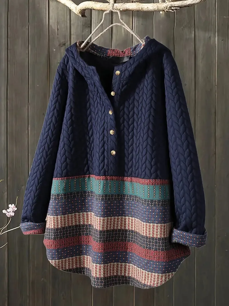 Heidi-Mode | Pullover Lockere Strick Kabel Pullover