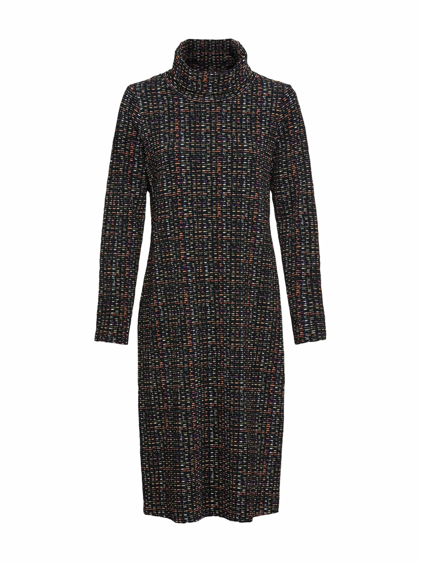 Jerseykleid-Boucleoptik für Damen