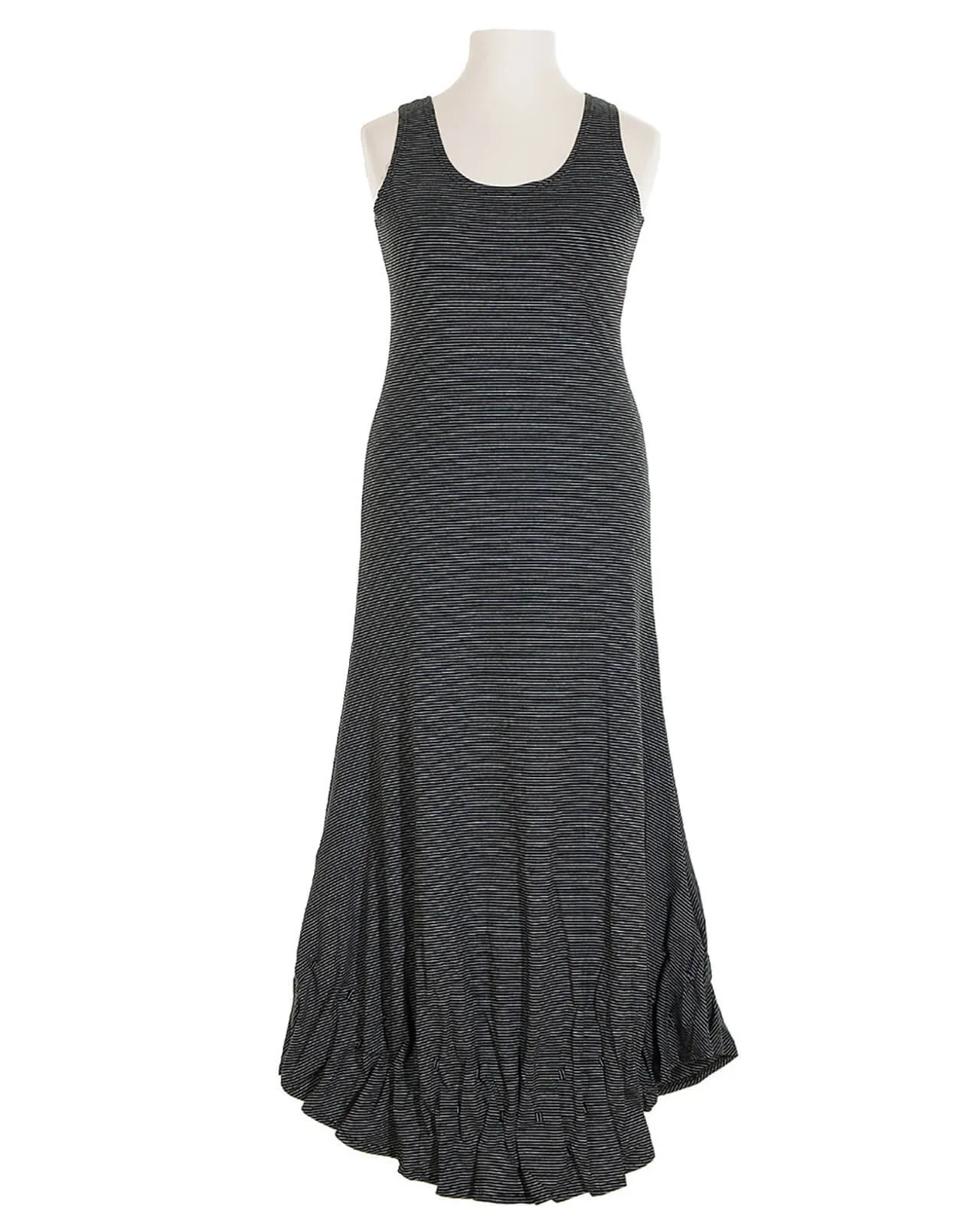 Jerseykleid lang für Damen in  schwarz weiss von FASHION