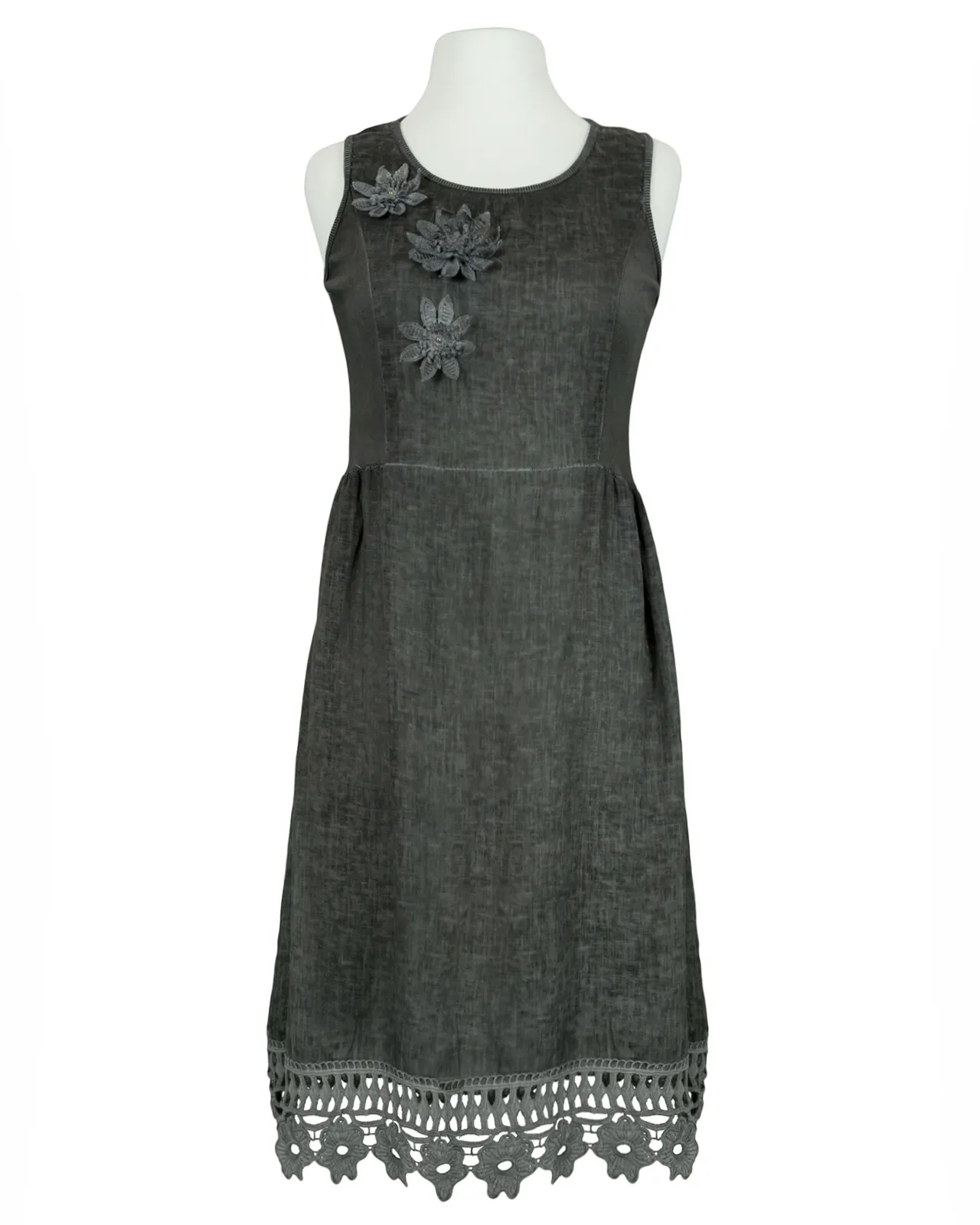 Kleid mit Spitze für Damen in  grau von Diana