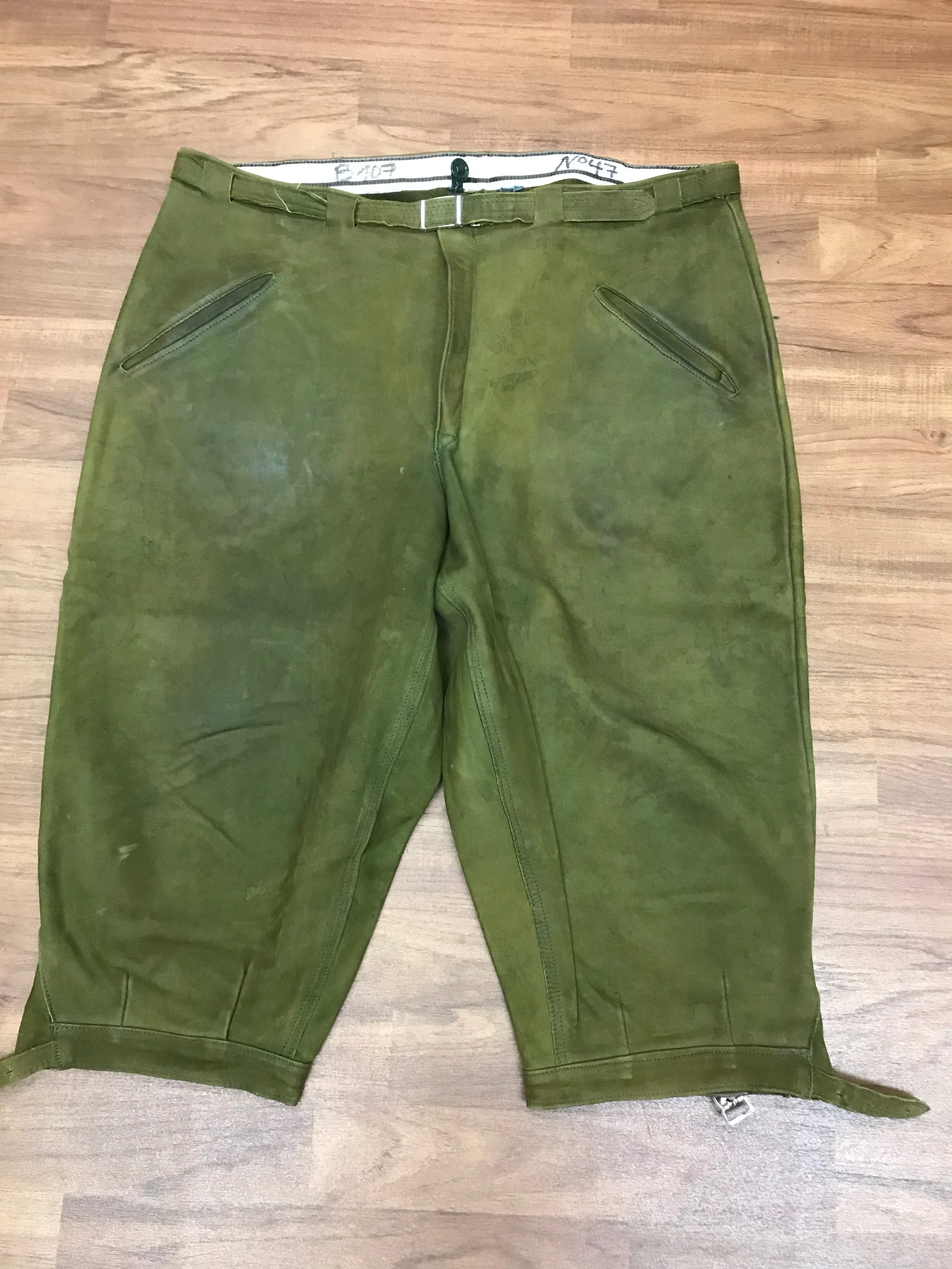Kniebund Trachten Lederhose speckig, Gr.56
