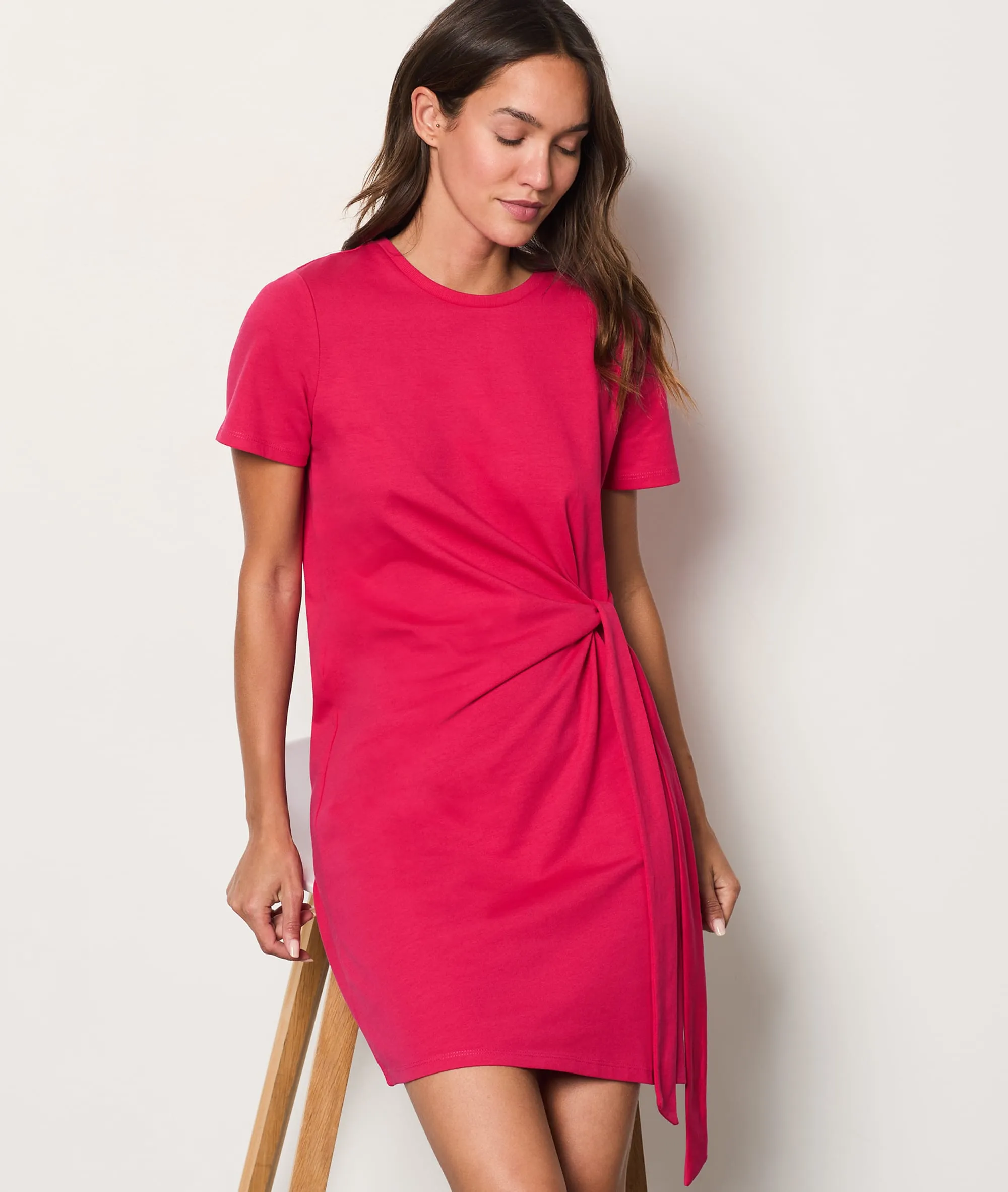 Kurzes Kleid zum Binden COTON