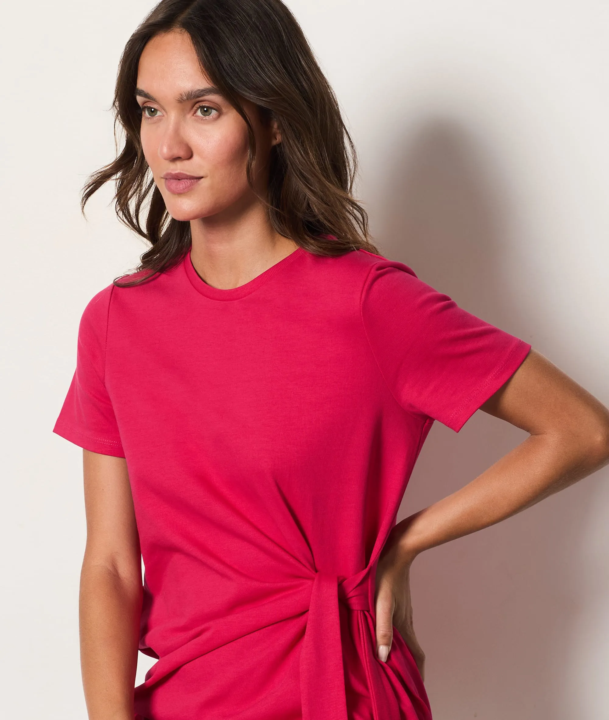 Kurzes Kleid zum Binden COTON