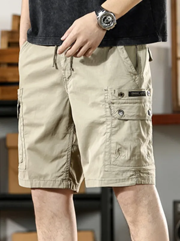 Lässige Cargo-Shorts für Herren mit mehreren Taschen