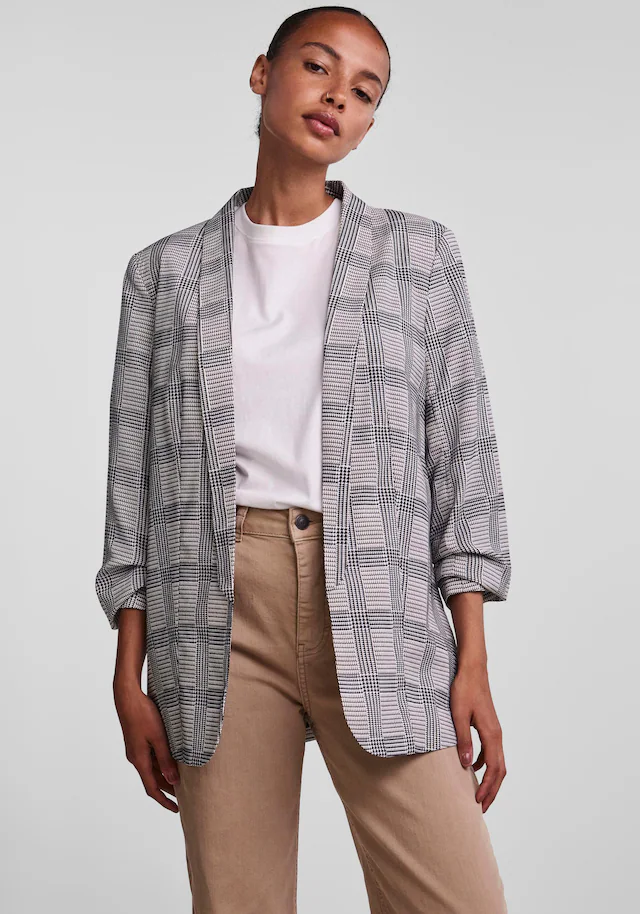 pieces Blusenblazer »PCBOSELLA 3/4 PRINTED BLAZER NOOS«, mit 3/4 Ärmel