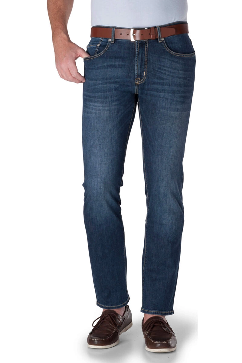 PIERRE CARDIN Five-Pocket-Jeans Darkblue  Modern Fit Lyon Clima Control