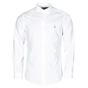 Polo Ralph Lauren - CHEMISE AJUSTEE EN OXFORD COL BOUTONNE  LOGO PONY PLAYER MULTICO