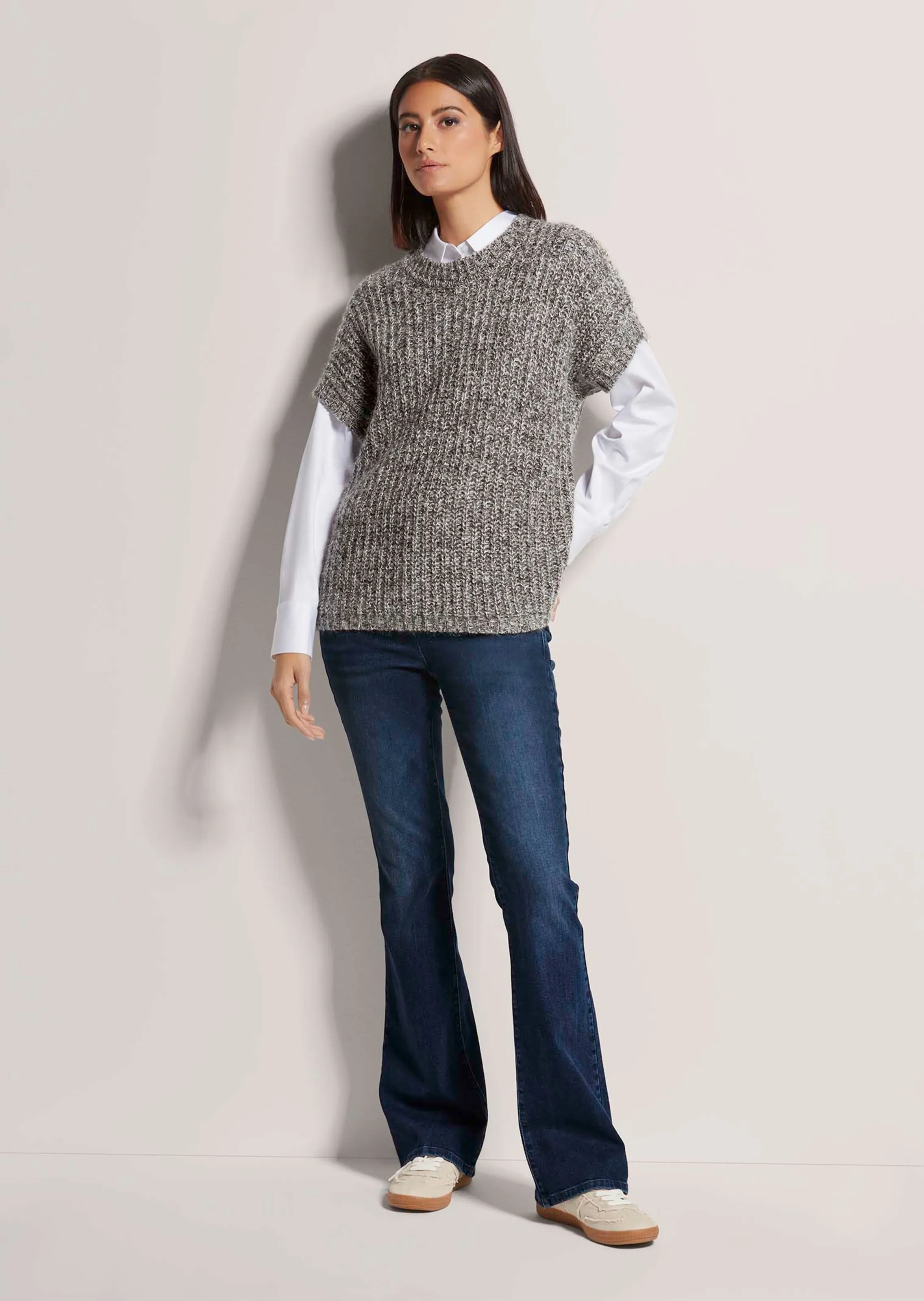 Pullover mit Metallic-Effekt