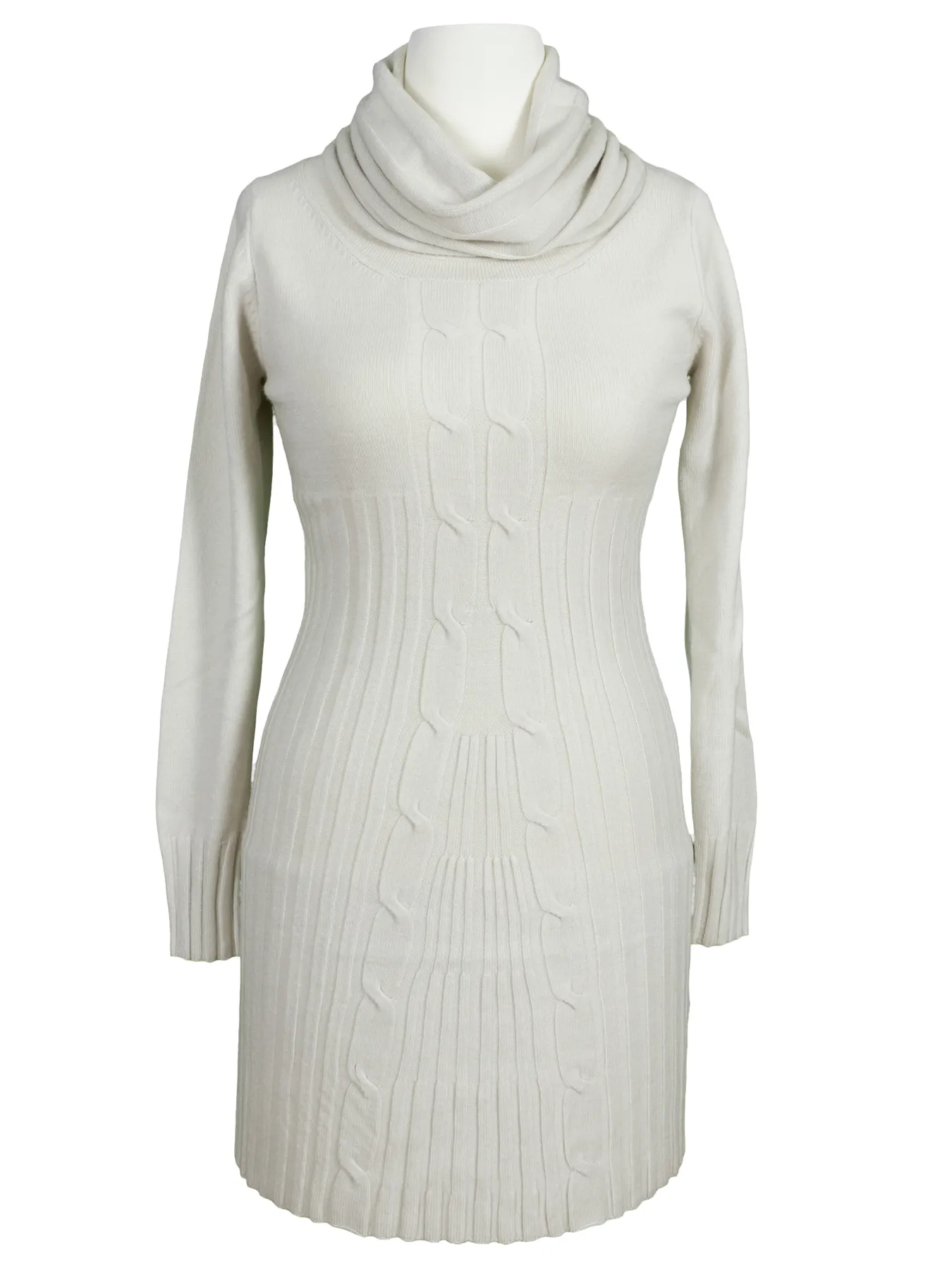 Rollkragen Longpullover für Damen in  wollweiss von Minority