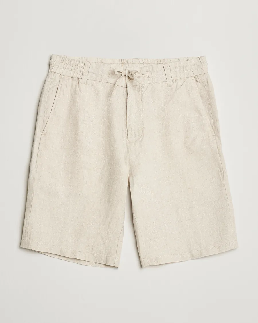Seb Linen Drawstring Shorts Oat
