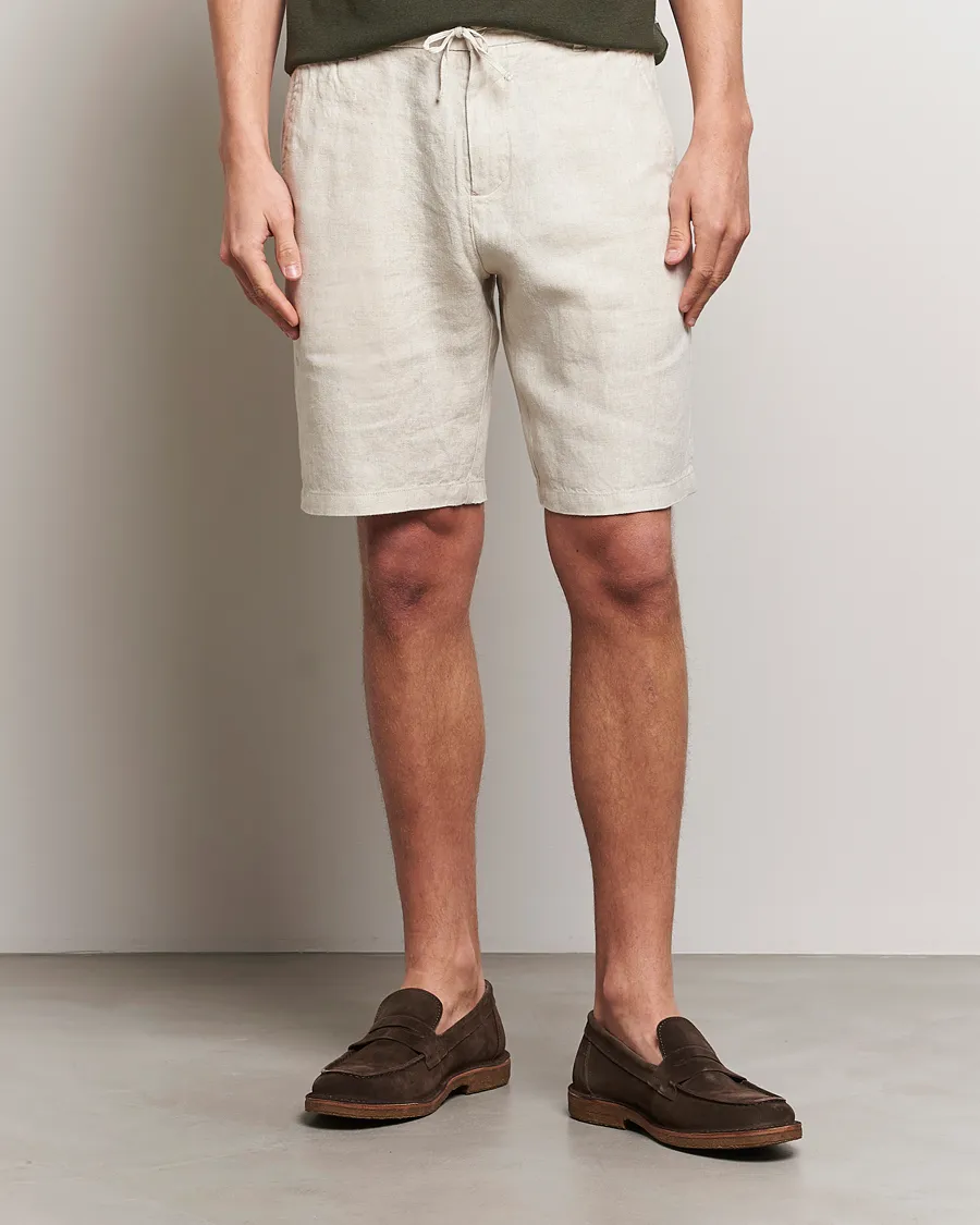 Seb Linen Drawstring Shorts Oat