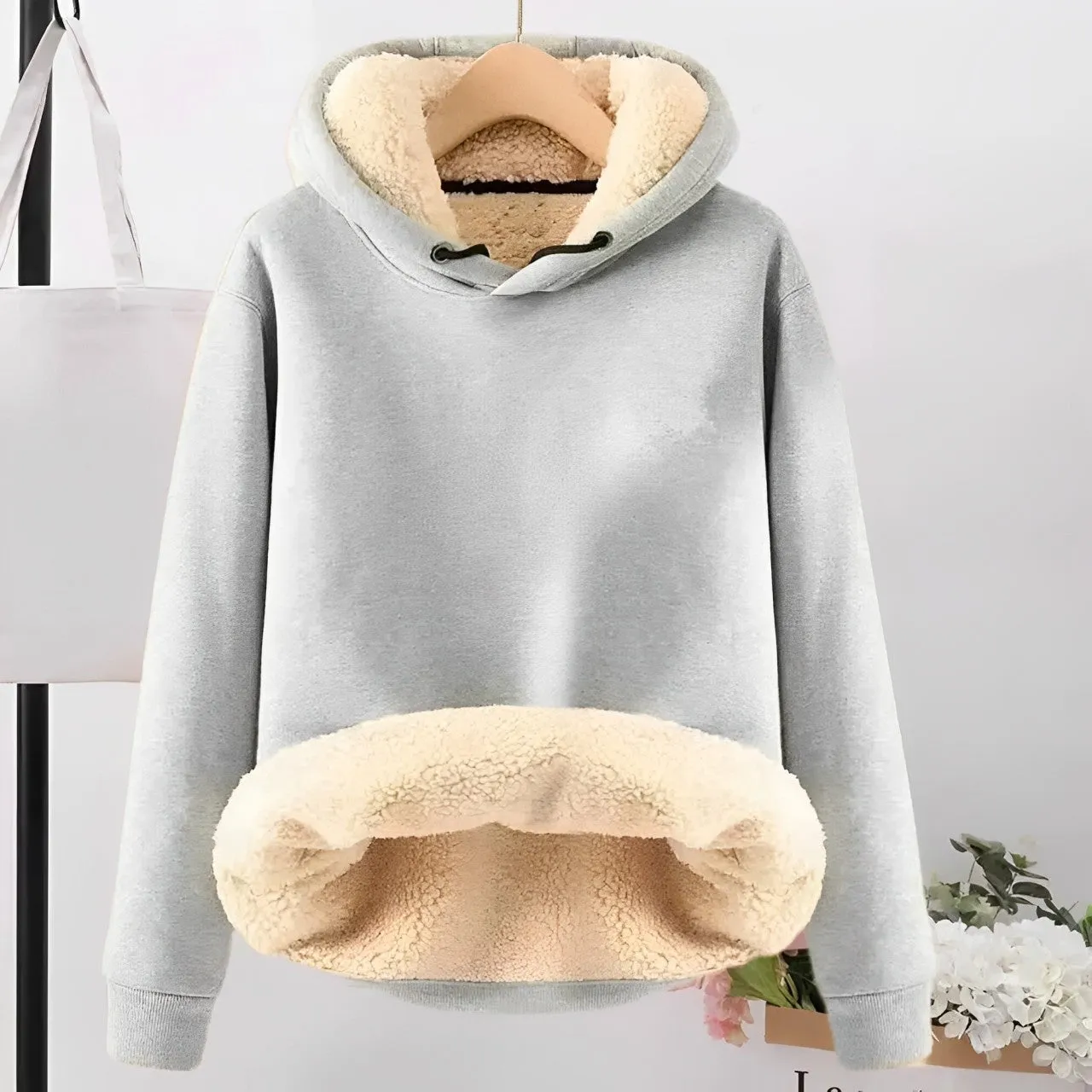 Shana - Flauschige Sherpa-Fleece-Jacke mit Kapuze