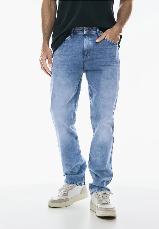 Street One MEN Bleached Regular Fit Jeans  - Style SURFER