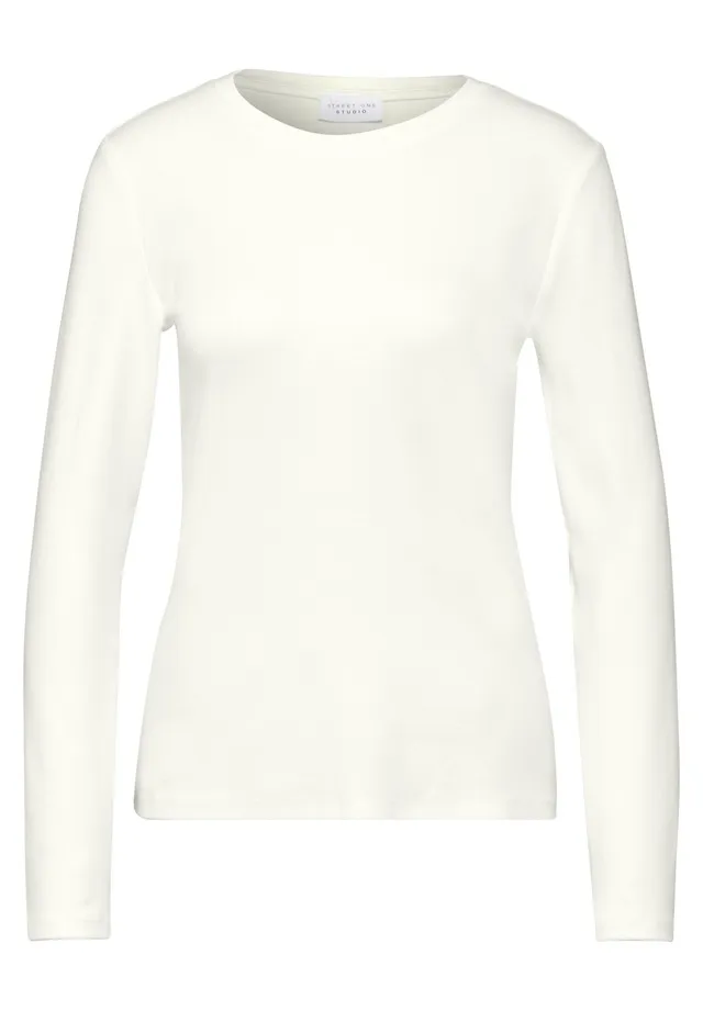STREET ONE STUDIO Langarmshirt, im soften Baumwoll-Mix