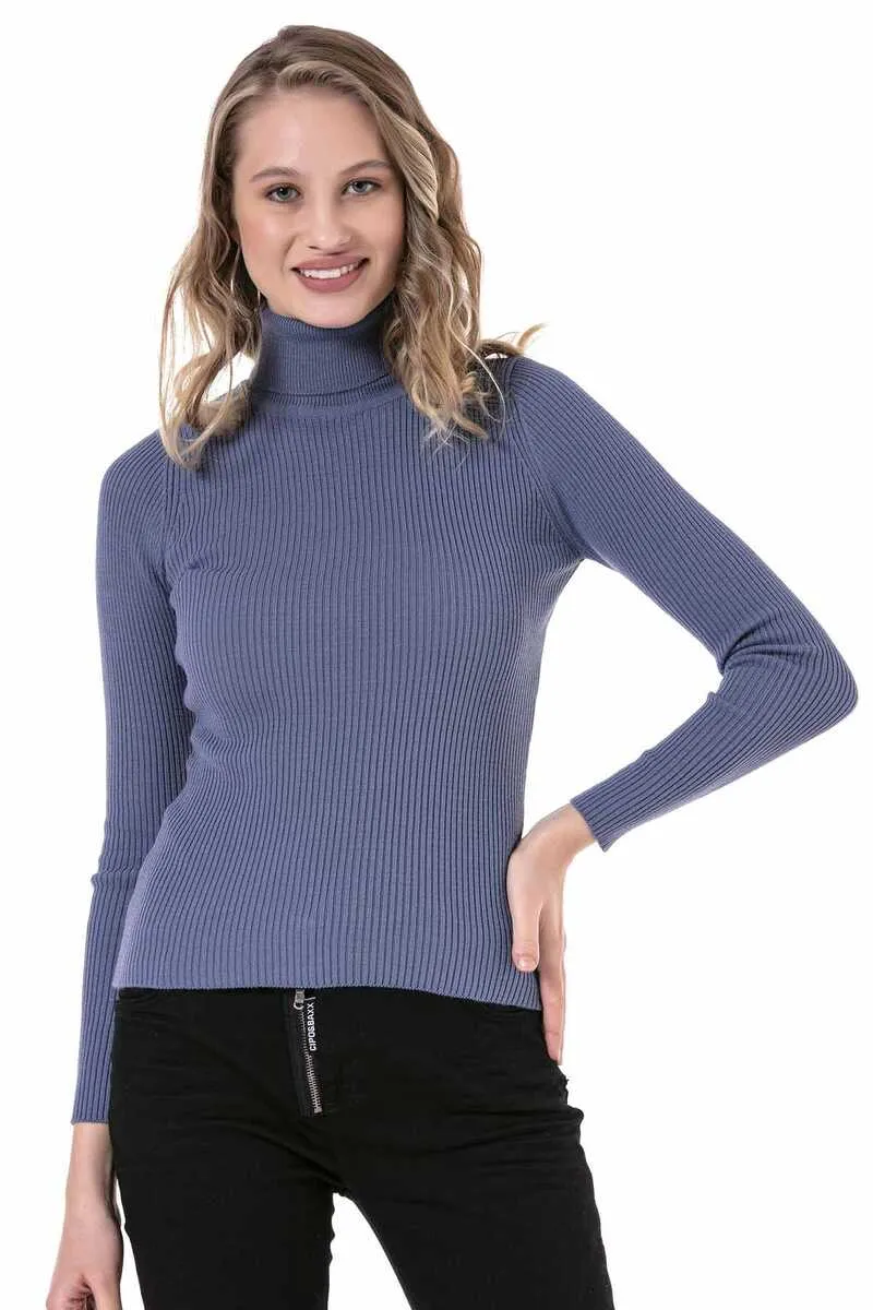 WP227 Damen Rollkragenpullover in elegantem Design