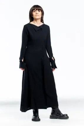 Y´s Yohji Yamamoto Damen Kleid Langarm schwarz