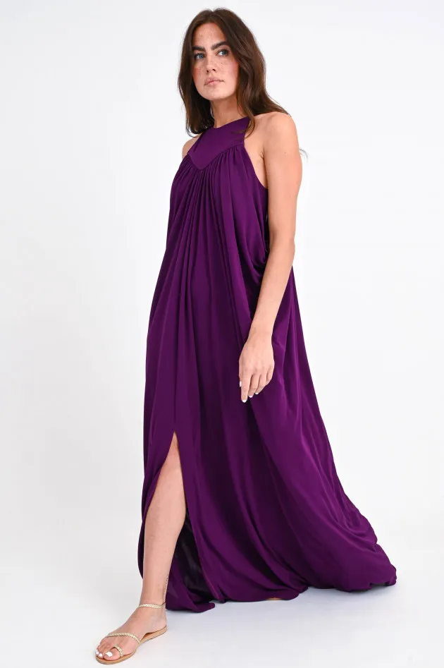 Ärmelloses Maxikleid in Violett